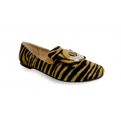 Square toe balet flats Zebra