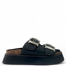 Flatform παντόφλες με τοκάδες σε Μαύρο
