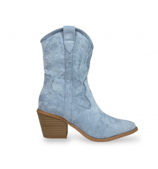 Suede Cowboy boots in Blue