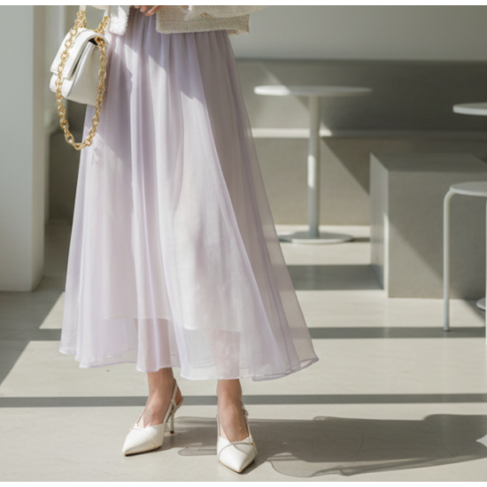 Λευκές Λουστρίνι Slingback Γόβες με Λεπτό Τακούνι