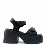 Πλατφόρμες με Velcro λουράκια σε Μαύρο