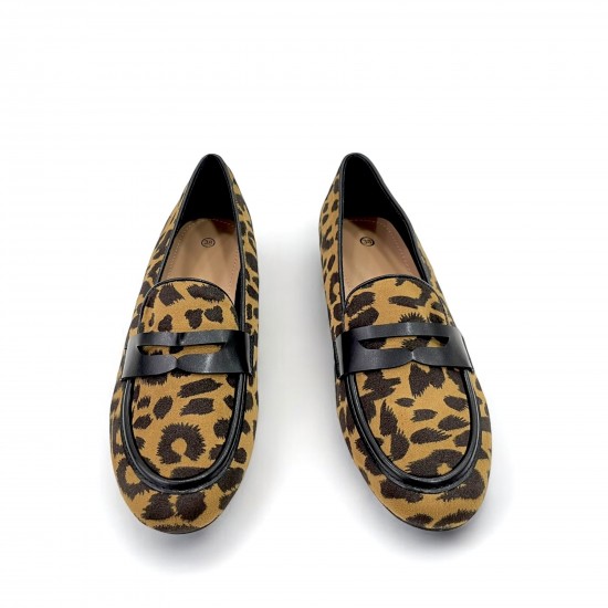 Μοκασίνια με animal print  σε Λεοπάρ