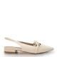 Slingback μπαλαρίνες με φιογκάκι σε Μπέζ