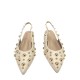 Slingback γοβάκια με τρούκς σε Μπέζ