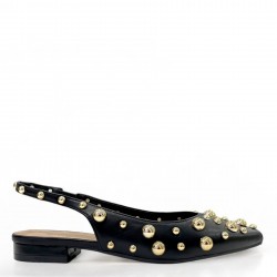 Slingback γοβάκια με τρούκς σε Μαύρο