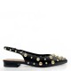 Slingback γοβάκια με τρούκς σε Μαύρο