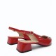 Slingback Γόβες Λουστρίνι σε Κόκκινο 