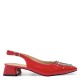 Slingback Γόβες Λουστρίνι σε Κόκκινο 