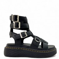 Flatform Σανδάλια Gladiator σε Μαύρο
