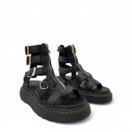Flatform Σανδάλια Gladiator σε Μαύρο