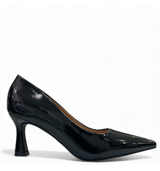 Μαύρη Λουστρίνι Γόβα