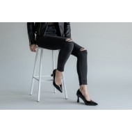 Μαύρη Λουστρίνι Γόβα