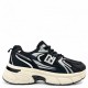 Chunky Sneaker Μαύρο με Ασημί Λεπτομέρειες