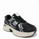 Chunky Sneaker Μαύρο με Ασημί Λεπτομέρειες