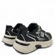 Chunky Sneaker Μαύρο με Ασημί Λεπτομέρειες