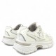 Chunky Sneaker Λευκό με Ασημί Λεπτομέρειες