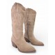 Γυναικείες Μπότες Cowboy σε Μπεζ