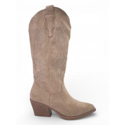 Γυναικείες Μπότες Cowboy σε Μπεζ