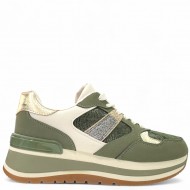 Sneaker Chunky με Χρυσές & Χακί Λεπτομέρειες