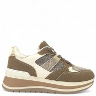 Sneaker Chunky με Χρυσές & Καφέ Λεπτομέρειες