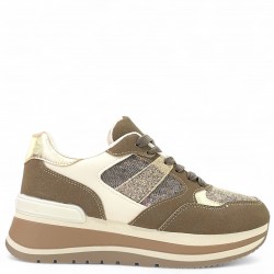 Sneaker Chunky με Χρυσές & Καφέ Λεπτομέρειες