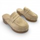 Suede Clogs Mules με Τρούκς – Μπέζ