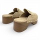 Suede Clogs Mules με Τρούκς – Μπέζ