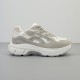 Chunky Sneakers Beige/Off-White με Suede Επενδύσεις & Mesh