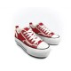 Low top canvas sneakers in Red