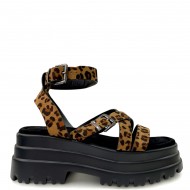 Σανδάλια Flatform σε Λεοπάρ