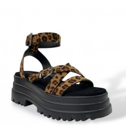 Σανδάλια Flatform σε Λεοπάρ