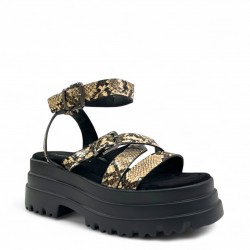 Σανδάλια Flatform σε Snakeprint