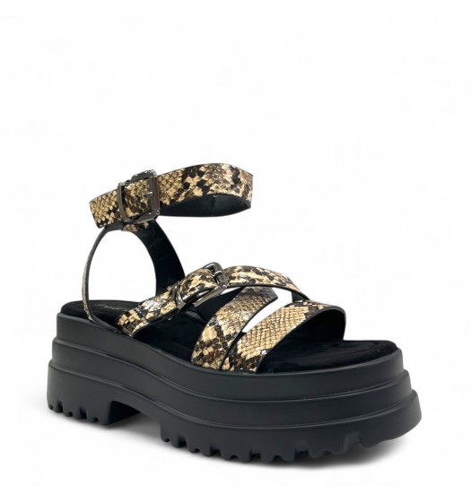 Σανδάλια Flatform σε Snakeprint