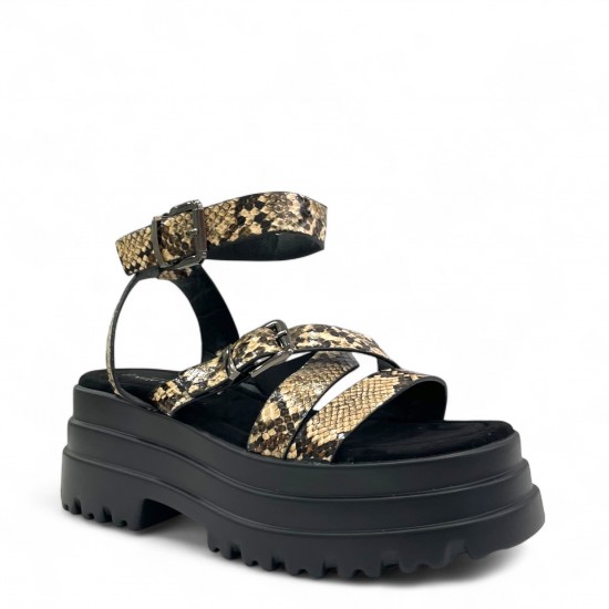 Σανδάλια Flatform σε Snakeprint