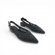 Πλεκτές Slingback Μπαλαρίνες – Μαύρο