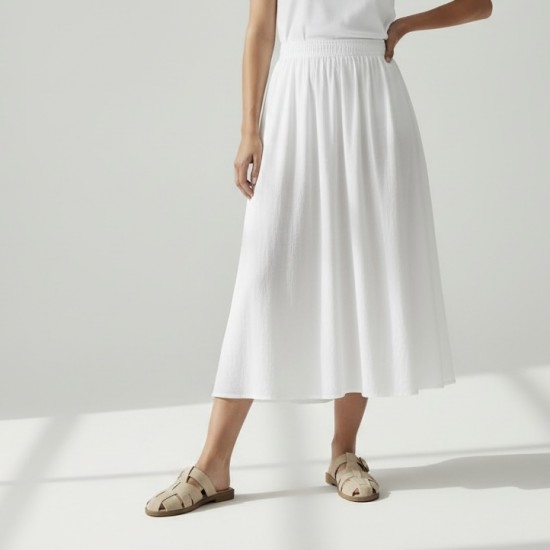 Suede Mules με Χρυσή Αγκράφα & Fisherman Σχέδιο-Μπέζ