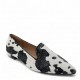 Μοκασίνια με ponyskin σε Μαύρο Cowprint