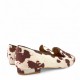 Μοκασίνια με ponyskin σε Καφέ Cowprint