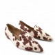 Μοκασίνια με ponyskin σε Καφέ Cowprint
