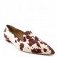 Μοκασίνια με ponyskin σε Καφέ Cowprint