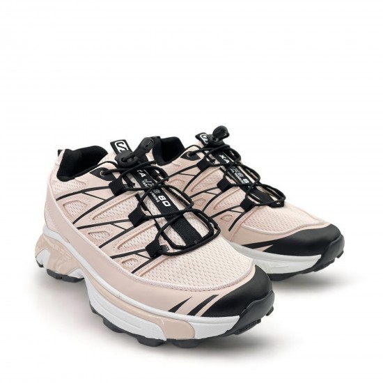 Sneakers με ελαστικά κορδόνια σε Ρόζ