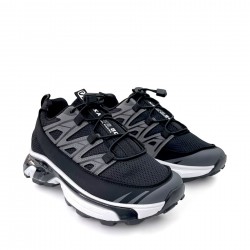 Elastic Lace Sneakers in Black