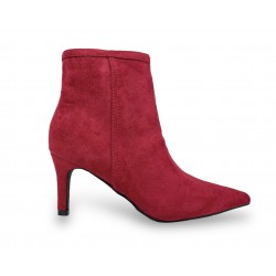Pointed toe Ankle boots Burgundy 
