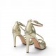 Γυναικεία Πέδιλα με Στρας & Λεπτά Λουράκια - Χρυσό