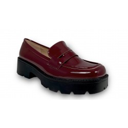 Chunky patent leather Loafers Burgundy 