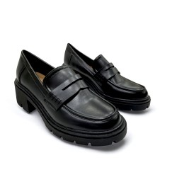 Black Chunky Loafers 