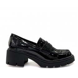 Black Patent leather Chunky Loafers 