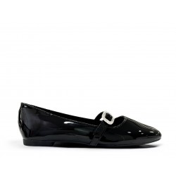 Mary Jane ballet flats in black
