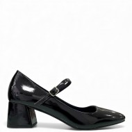 Γόβες Mary Jane Λουστρίνι Μαύρο