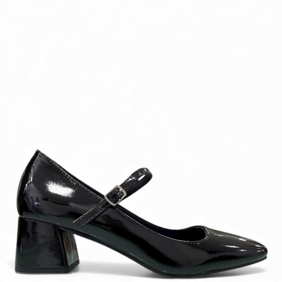 Γόβες Mary Jane Λουστρίνι Μαύρο